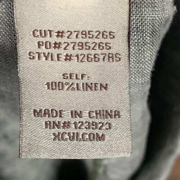 XCVI Shirt Womens Medium Button Down Linen Tunic Cap Sleeve Lightweight Top - Picture 8 of 9